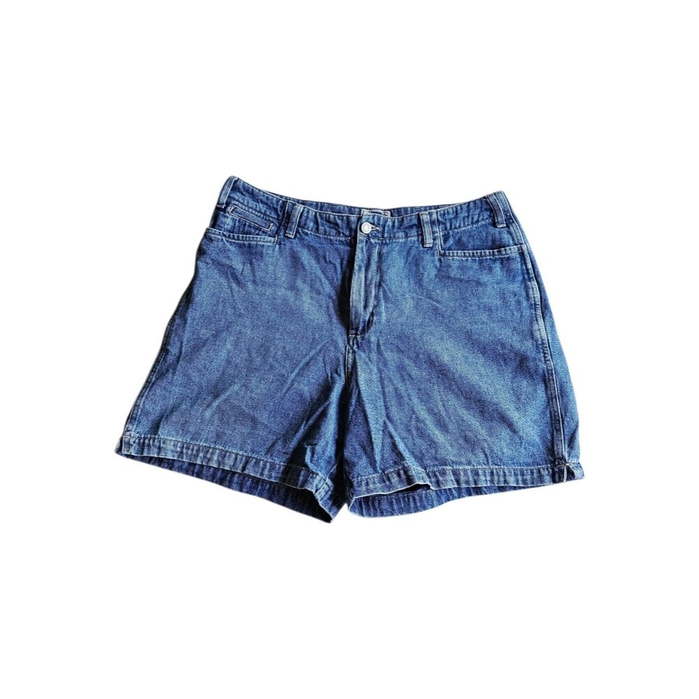 Vintage Denim Mom Shorts High Rise Relaxed Fit Blue Jean Shorts Normcore